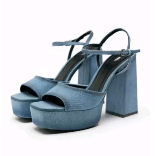 Zara chunky blue denim - zara,