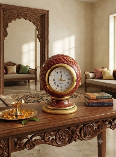 Clock indian home - clock, decor
