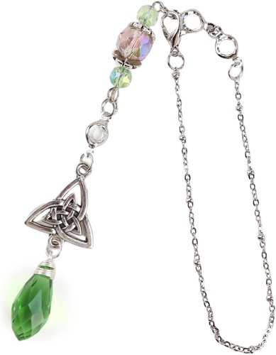 Celtic knot crystal rearview - knot,