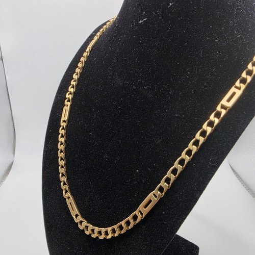9ct gold fancy curb chain - gold,