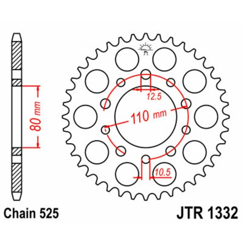 Crown sprockets steel - jt,