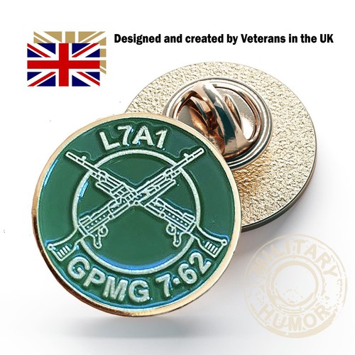 Gpmg military gun lapel pin - gpmg,