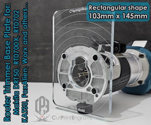 Rectangular router base - router,