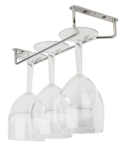 Chrome glass hanger - glass,