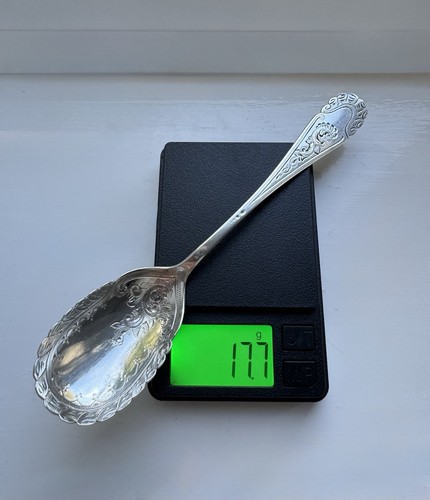 Antique sterling silver spoon - antique,
