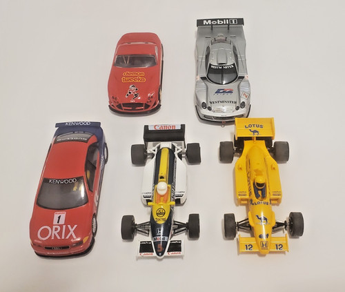 Five scalextric slot - five,