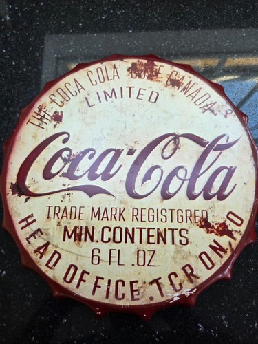 Retro metal beer bottle top - metal,