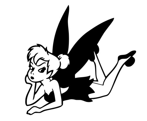 Tinkerbell car sticker - car,