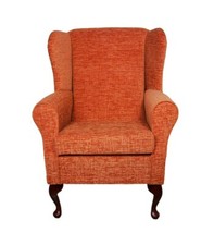 High wing back fireside chair - back,