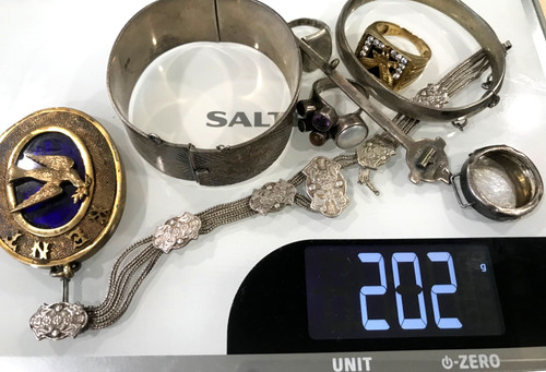 Job lot silver jewellery scrap - job,