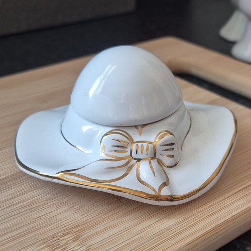 Ceramic egg cup set - w/, lid