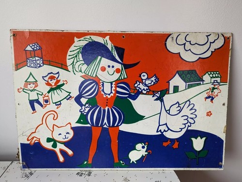 Vintage 1950s poster - vintage, side