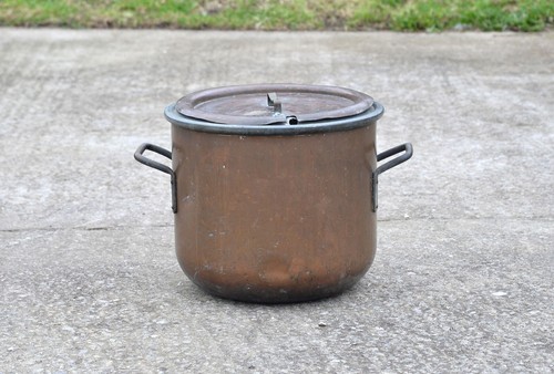 Antique copper boiler vintage