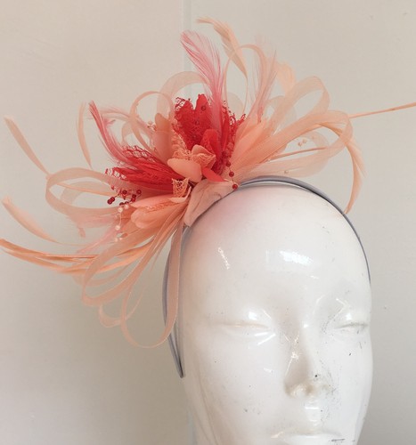Nude peach and coral - coral, pink