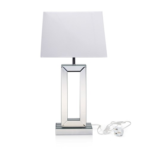 Mirrored table lamp shade - lamp,