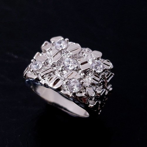 Mens iced out chunky nugget - iced,