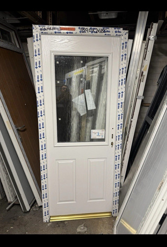 White composite external door - external,