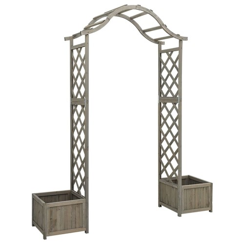 Wooden garden arch grey - garden,