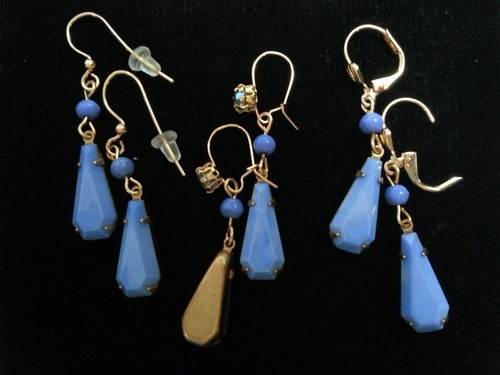 Wedgwood blue earrings vintage - wedgwood,