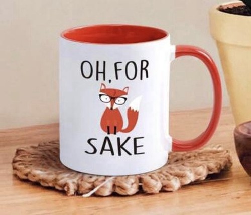 For fox sake ceramic mug - ceramic,