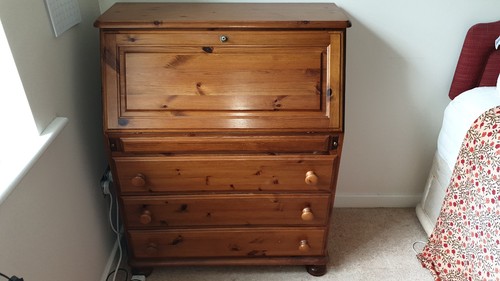 Writing bureau with drawers