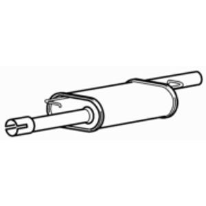 Centre exhaust middle silencer - middle,