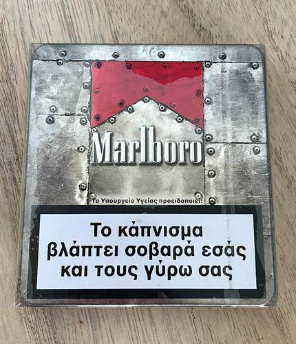 Vintage marlboro cigarette - cigarette, tin