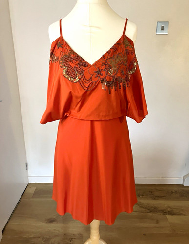 Karen millen orange silk - orange,