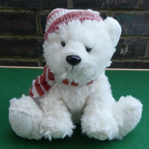 Soft plush polar bear - plush, named