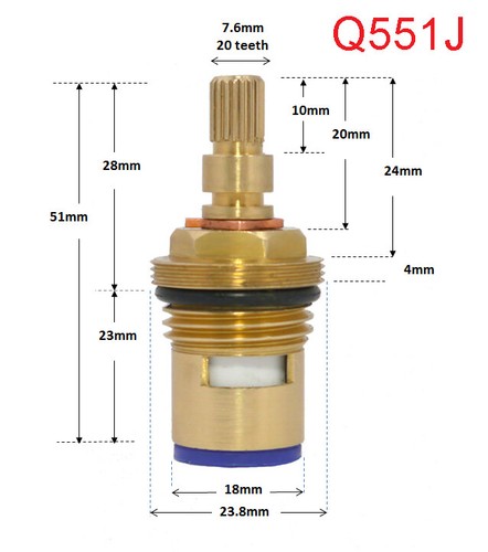 Tap valve cartridge - valve,