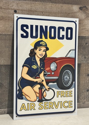 Retro style sunoco gas - sunoco,