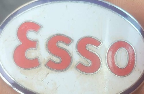 Esso vintage enamel petrol - vintage,