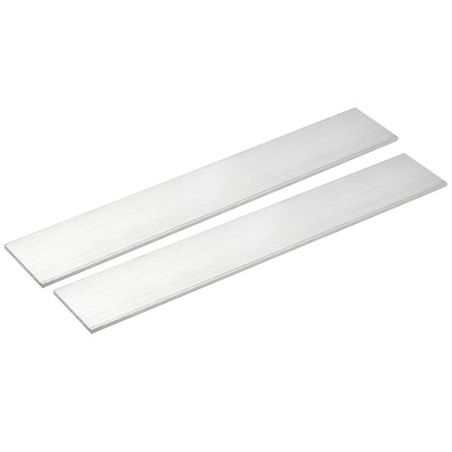 2pcs aluminum flat - 2pcs, brushed
