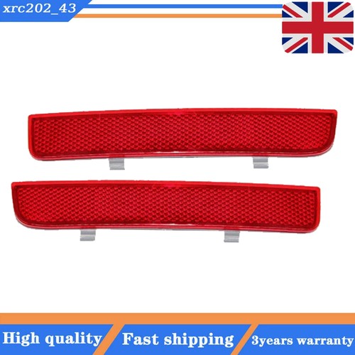 Pair rear bumper red reflector - bumper,