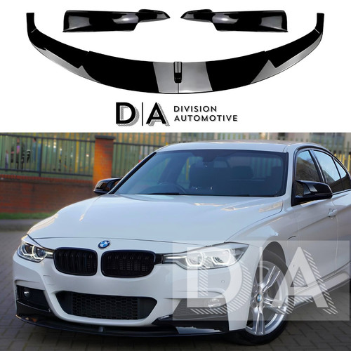 Gloss black front - black, bumper