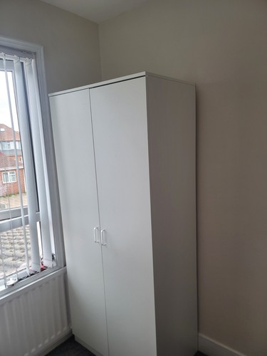 White freestanding door - white,