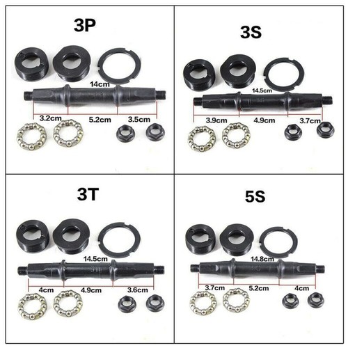 Bicycle bottom bracket axle - bracket,