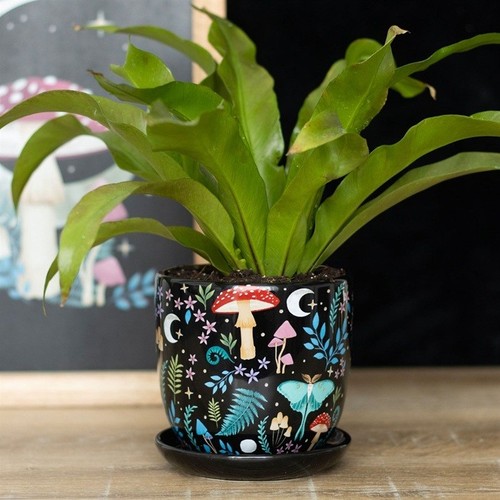 Dark forest print ceramic - dark,