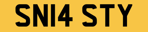 Nasty number plate - nasty,