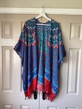 New Multicoloured, Patterned Kimono Jacket, Cover Up.