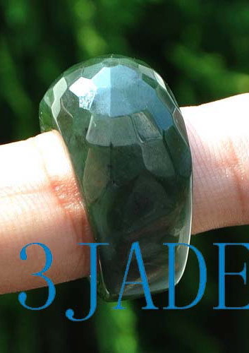Faceted grade natural green - a,