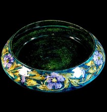 RARE HANCOCK'S MORRIS WARE VIOLETS (?) TABLE CENTRE PIECE by GEORGE CARTLIDGE