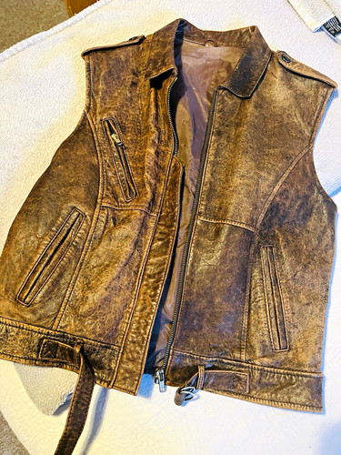 Brown leather vintage - ,