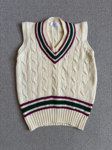 Vintage cricket jumper - vintage, vest