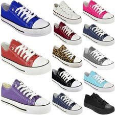 Womens trainers canvas flat - womens,