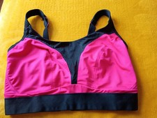 Tu Bright Pink & Black Sports Bra Size 38f
