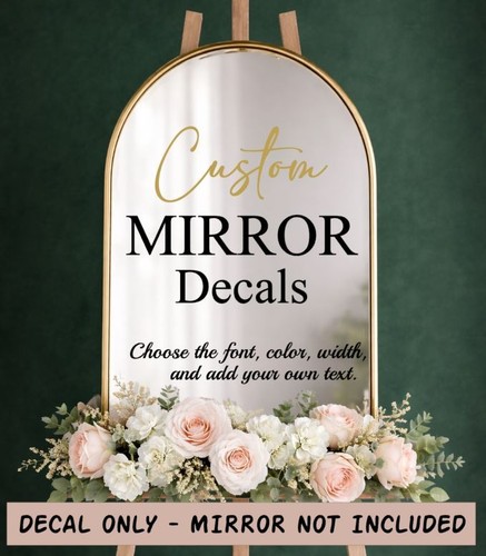 Personalised mirror vinyl - mirror,