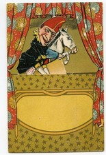 PUNCH - PUNCH & JUDY -  NOVELTY POSTCARD RARE