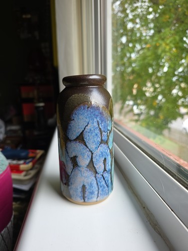 Art vase blue - art, 60s