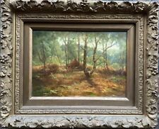 Albert Starling (British, 1858-1947) : 'Spring in the Woods', oil on board